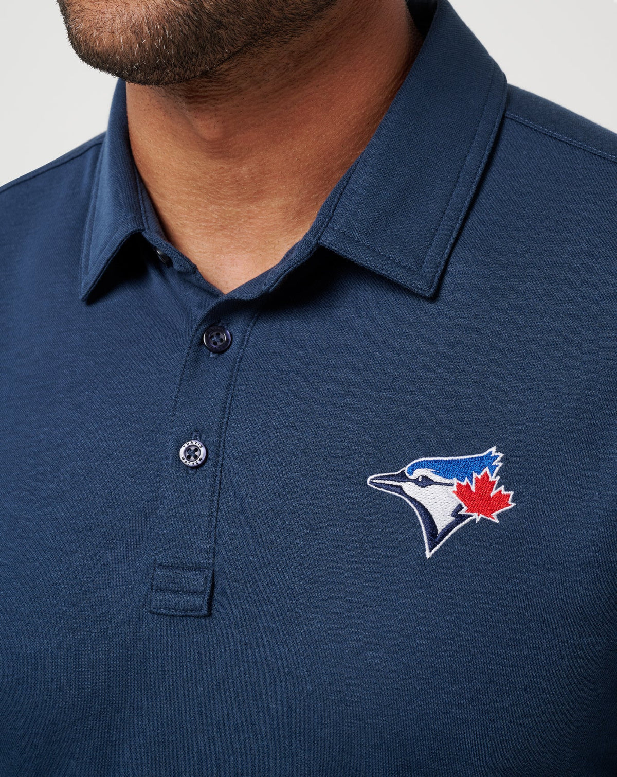 Toronto Blue Jays Playoff Pitch Polo Navy | Travis Mathew Smart Buy