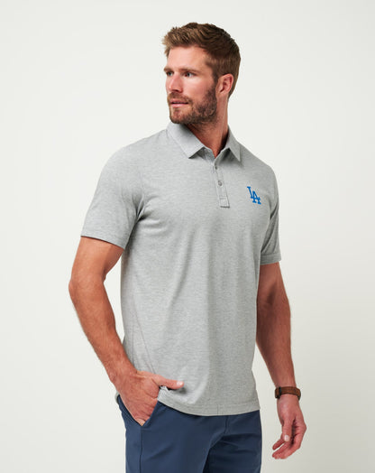Los Angeles Dodgers The Zinna Polo Heather Grey | Travis Mathew Trending
