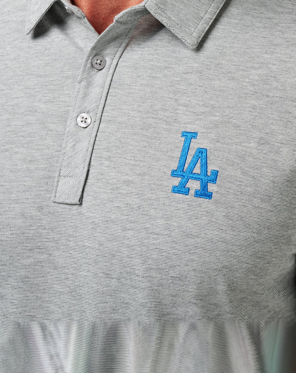 Los Angeles Dodgers The Zinna Polo Heather Grey | Travis Mathew Trending