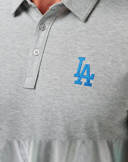 Los Angeles Dodgers The Zinna Polo Heather Grey | Travis Mathew Trending