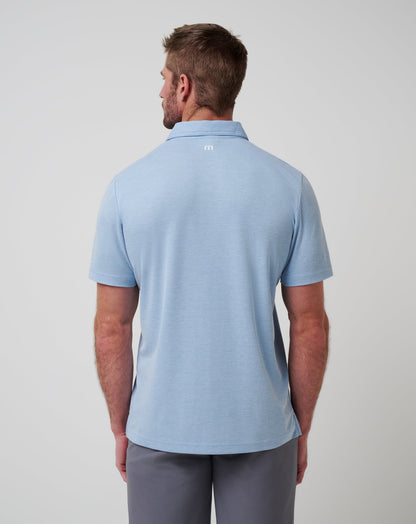 Chicago Cubs Playoff Pitch Polo Heather Blue | Travis Mathew Hot Sale