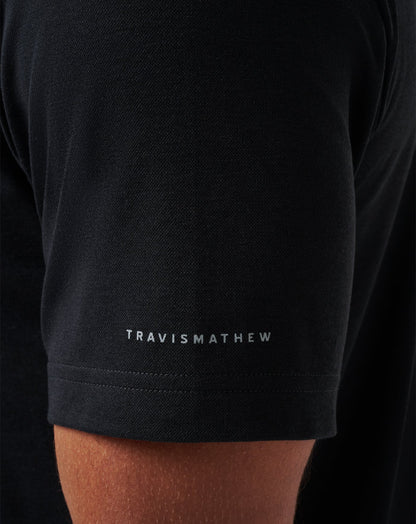 New York Mets Playoff Pitch Polo Black | Travis Mathew Deals