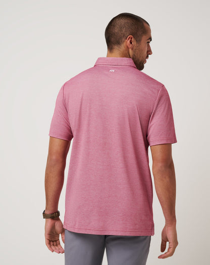 Philadelphia Phillies Playoff Pitch Polo Heather Red | Travis Mathew Great Value
