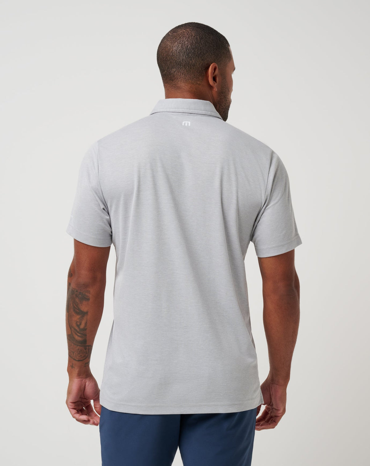 New York Yankees Playoff Pitch Polo Heather Grey | Travis Mathew Value