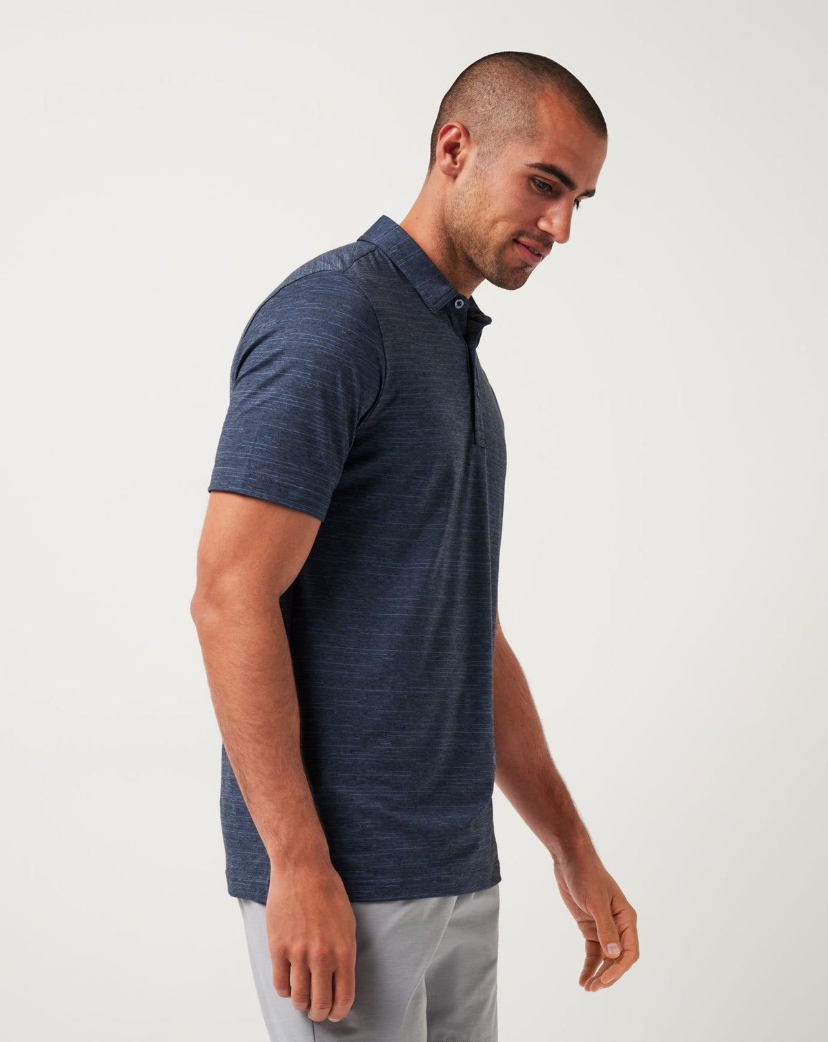 New York Yankees The Heater Polo Vintage Indigo/Black | Travis Mathew Featured