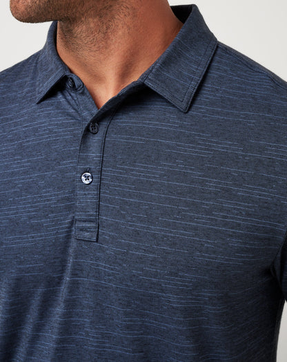 New York Yankees The Heater Polo Vintage Indigo/Black | Travis Mathew Featured
