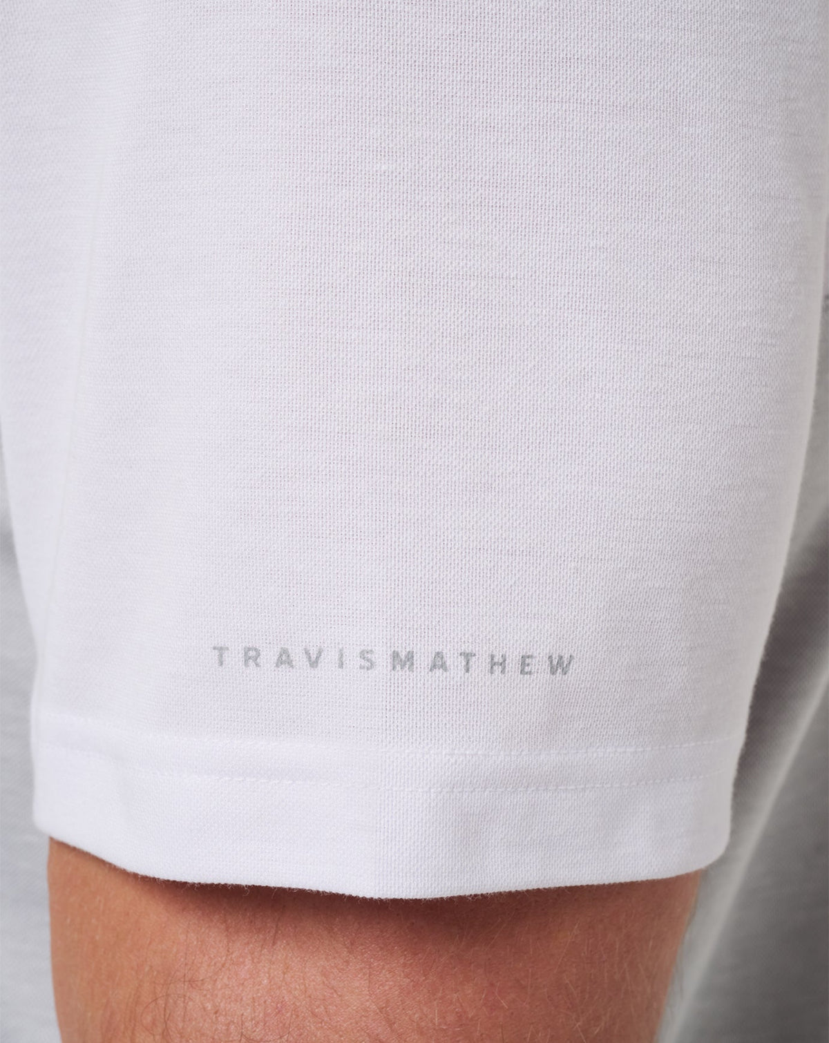 Iowa Drop Back Polo White/Heather Grey | Travis Mathew Everyday