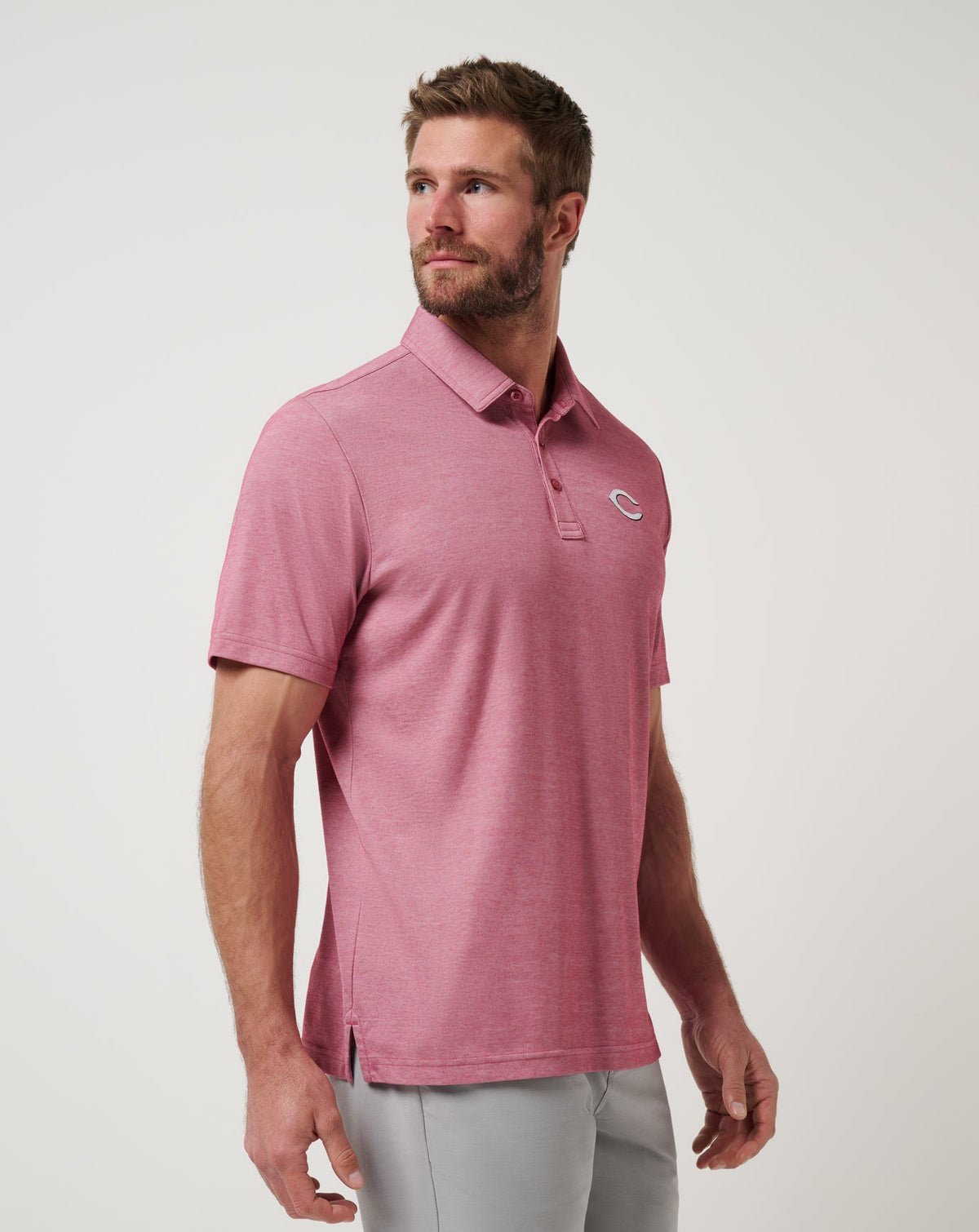 Cincinnati Reds Playoff Pitch Polo Heather Red | Travis Mathew Hot Sale
