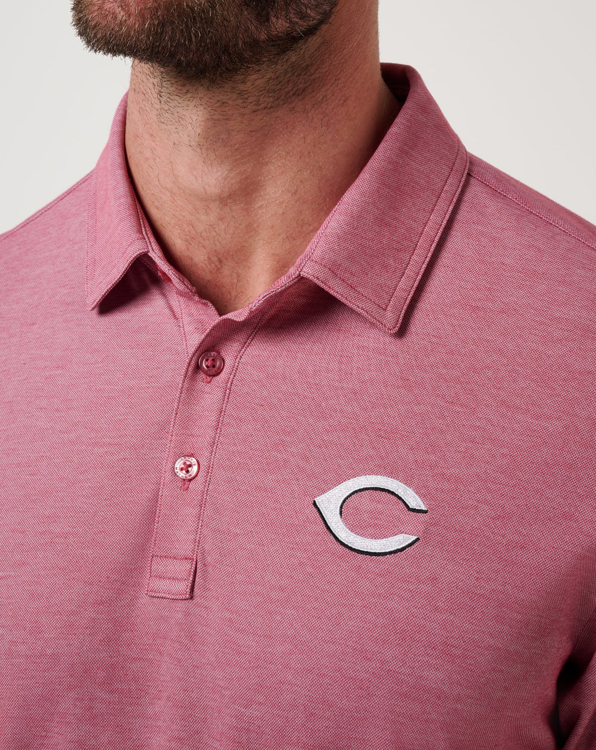 Cincinnati Reds Playoff Pitch Polo Heather Red | Travis Mathew Hot Sale