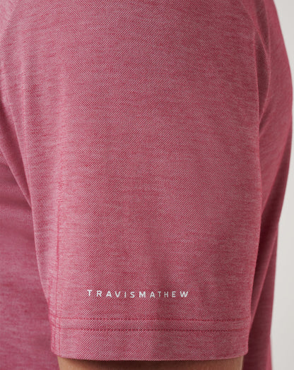 Cincinnati Reds Playoff Pitch Polo Heather Red | Travis Mathew Hot Sale