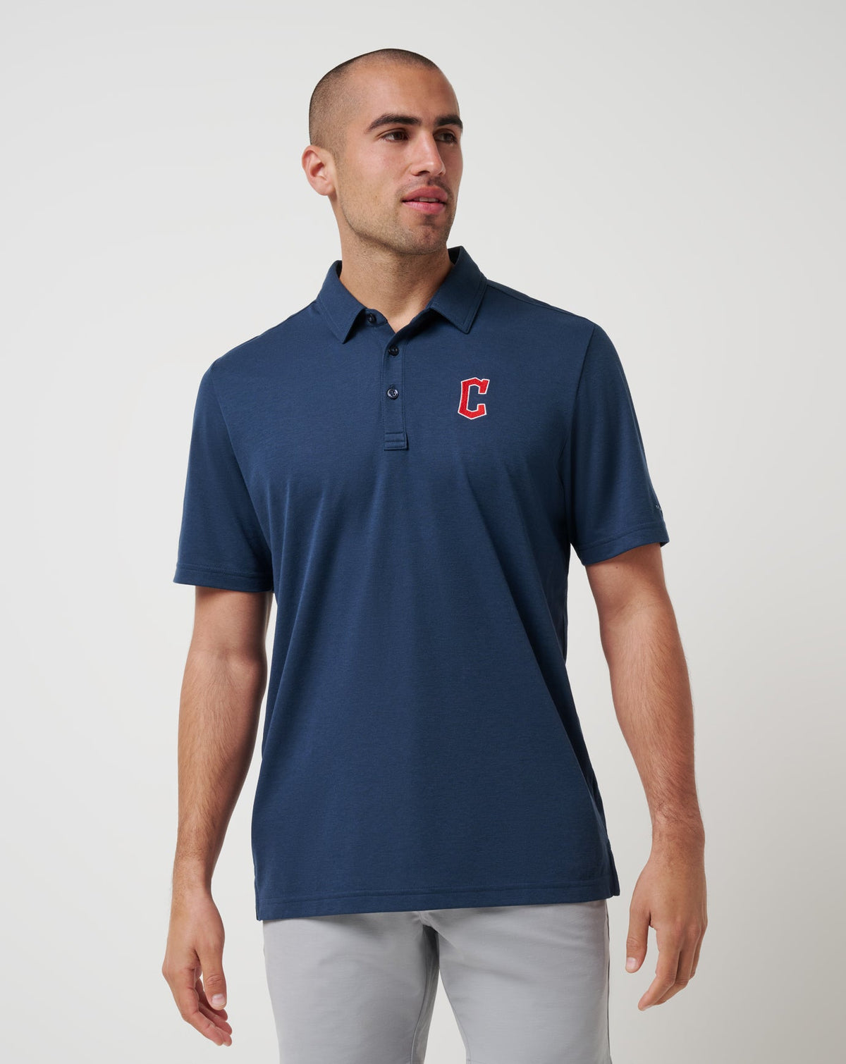 Cleveland Guardians Playoff Pitch Polo Navy | Travis Mathew Best Price