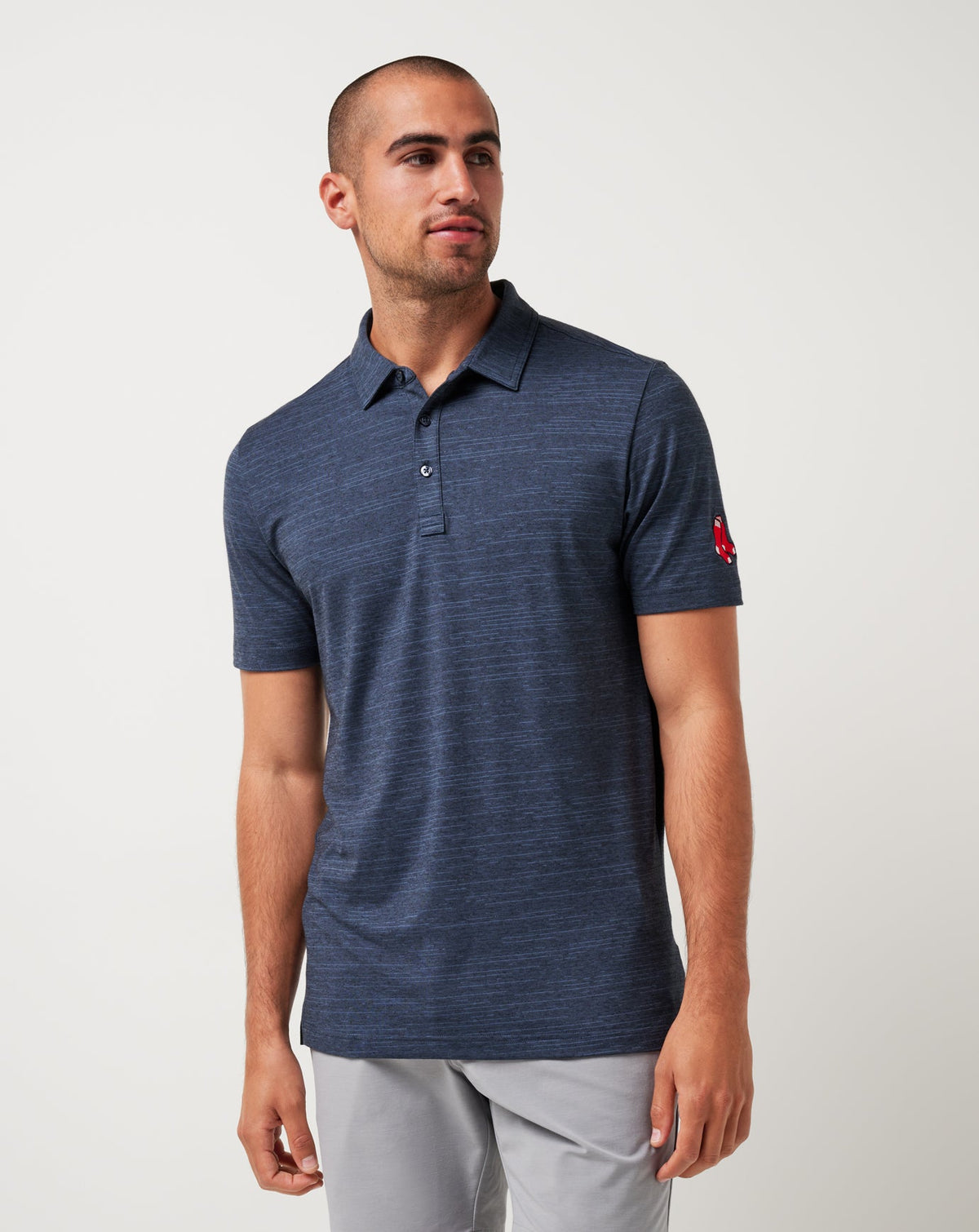 Boston Red Sox The Heater Polo Vintage Indigo/Black | Travis Mathew Featured