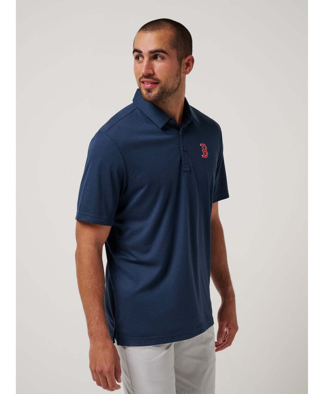 Boston Red Sox Playoff Pitch Polo Navy | Travis Mathew Everyday