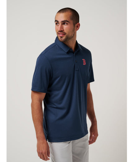 Boston Red Sox Playoff Pitch Polo Navy | Travis Mathew Everyday