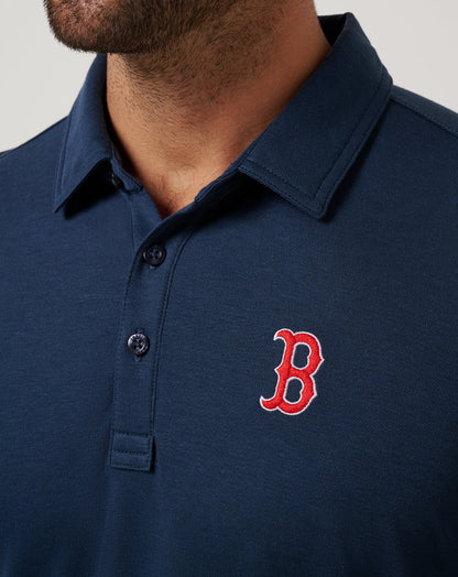Boston Red Sox Playoff Pitch Polo Navy | Travis Mathew Everyday