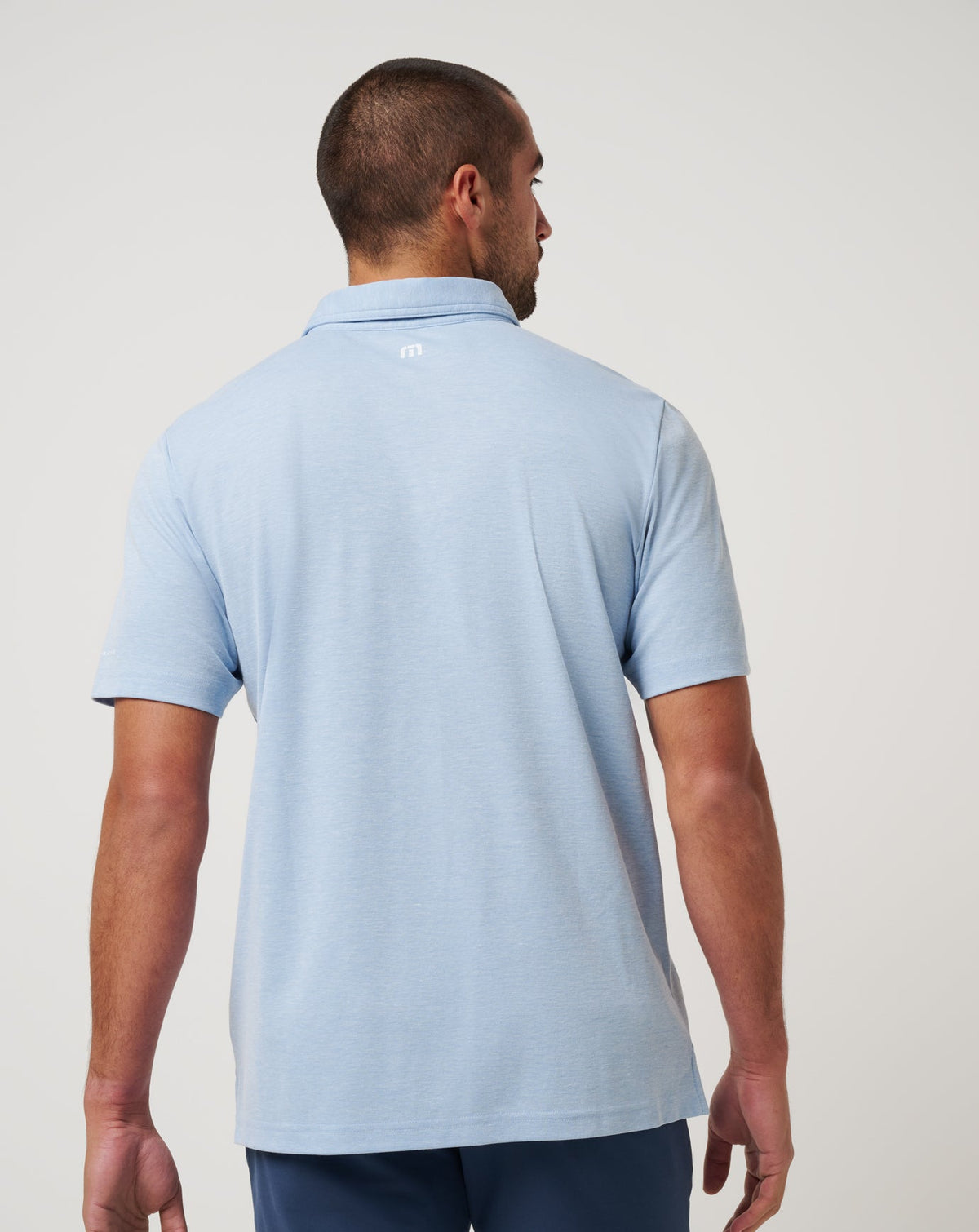Texas Rangers Playoff Pitch Polo Heather Blue | Travis Mathew Essential