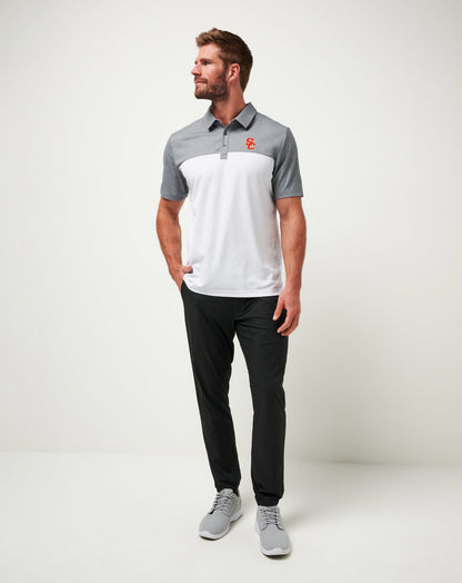 USC The Rudds 2.0 Polo Heather Quiet Shade/White | Travis Mathew Premium