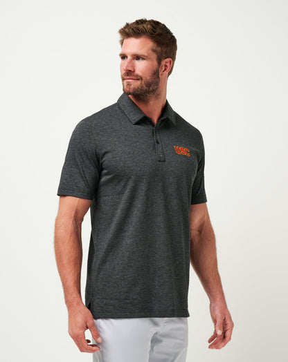 USC The Zinna Polo Heather Black | Travis Mathew Popular