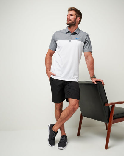 Los Angeles Dodgers The Rudds 2.0 Polo Heather Quiet Shade/White | Travis Mathew Top Pick