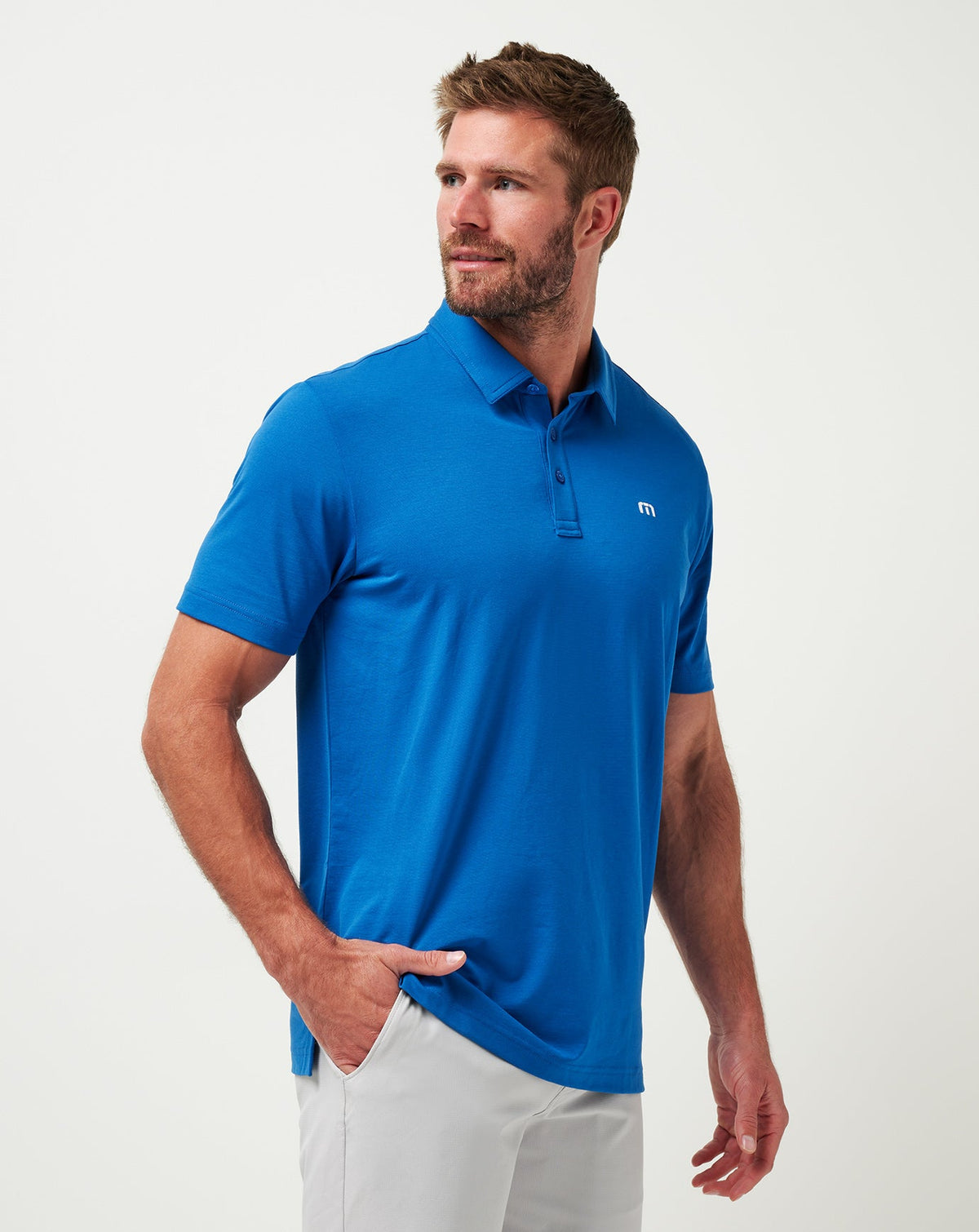 Chicago Cubs Club Rules Polo Classic Blue | Travis Mathew Trusted