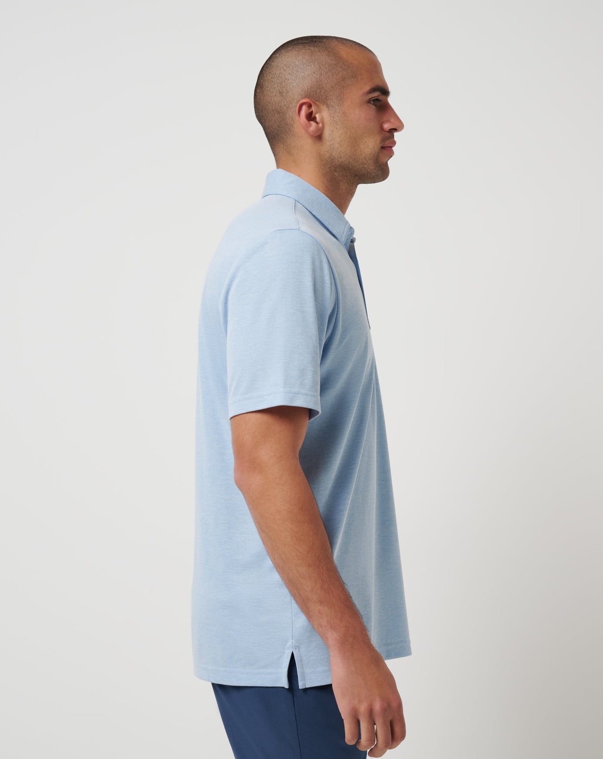 Kansas City Royals Playoff Pitch Polo Heather Blue | Travis Mathew Recommended