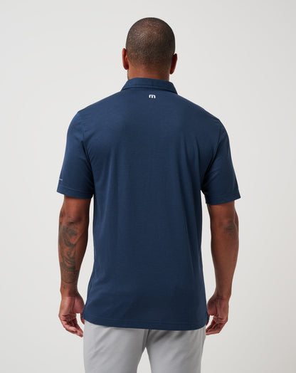 Los Angeles Angels Playoff Pitch Polo Navy | Travis Mathew Great Value
