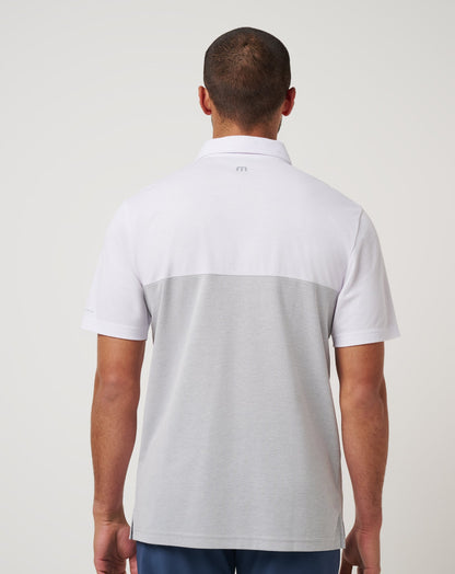 Chicago Cubs Home Run Leader Polo White/Heather Grey | Travis Mathew Special Offer