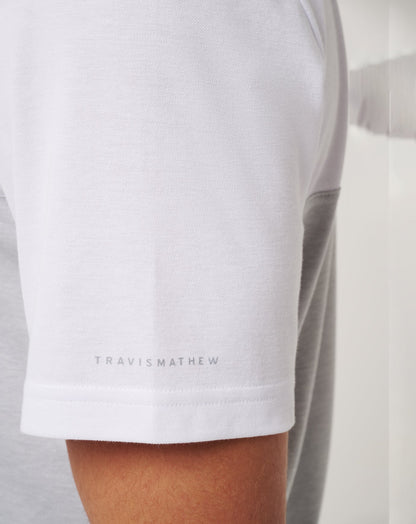 Chicago Cubs Home Run Leader Polo White/Heather Grey | Travis Mathew Special Offer