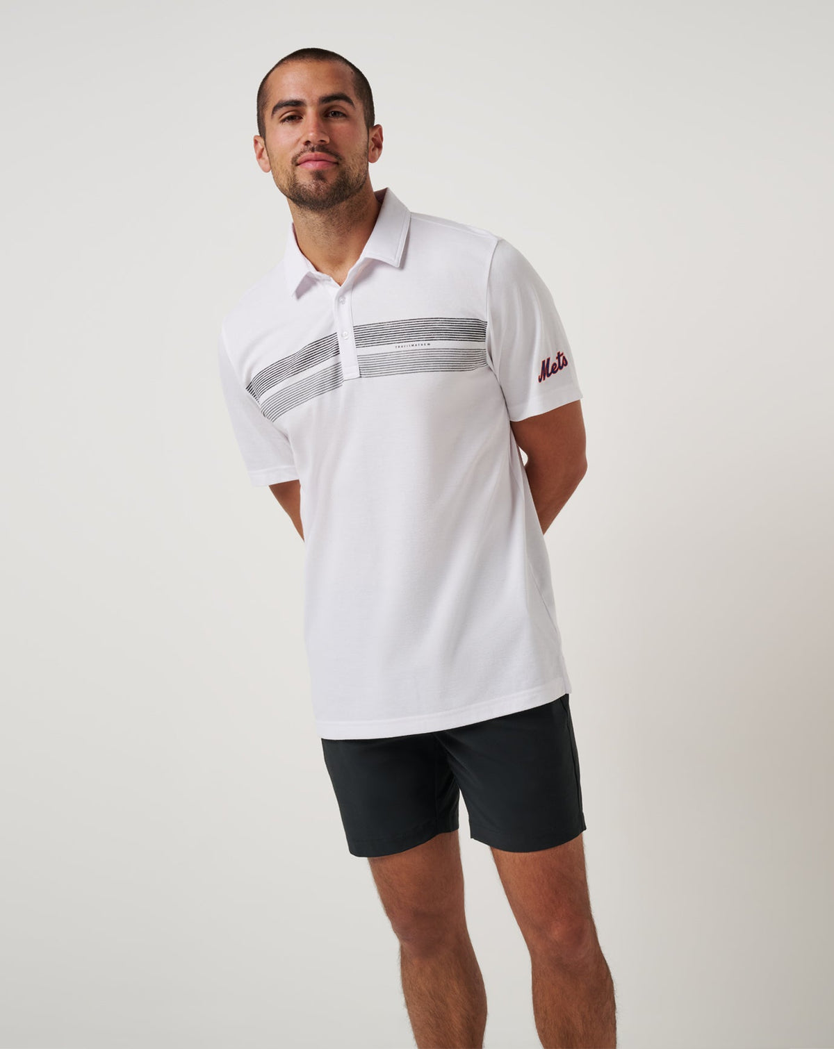 New York Mets Top Recruit Polo White | Travis Mathew Exclusive