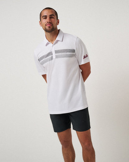 New York Mets Top Recruit Polo White | Travis Mathew Exclusive