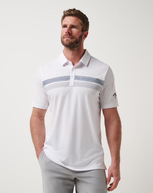 Toronto Blue Jays Top Recruit Polo White | Travis Mathew Exclusive