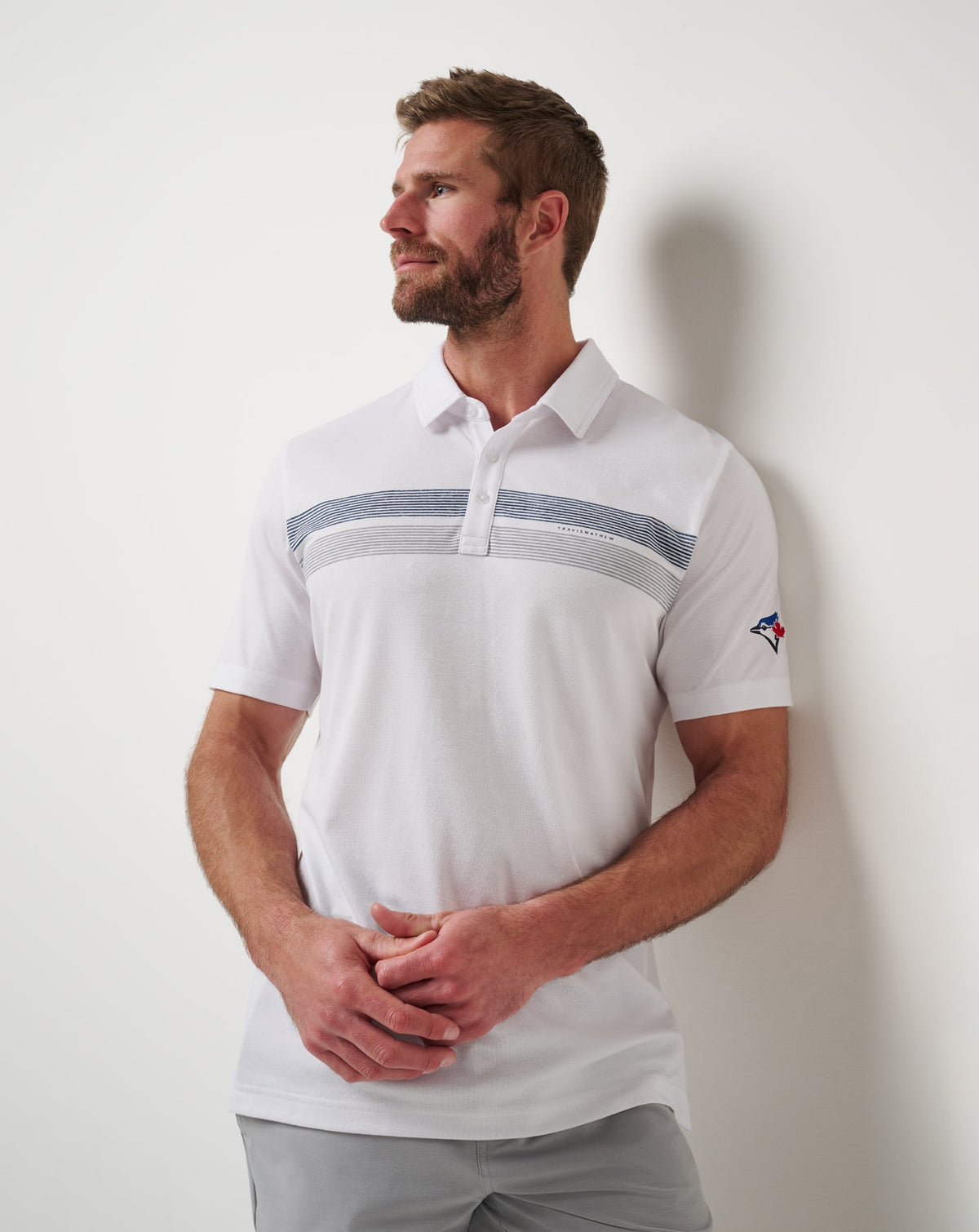 Toronto Blue Jays Top Recruit Polo White | Travis Mathew Exclusive