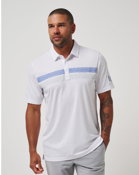 Kansas City Royals Top Recruit Polo White | Travis Mathew Value