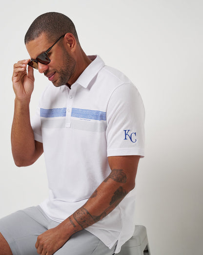 Kansas City Royals Top Recruit Polo White | Travis Mathew Value