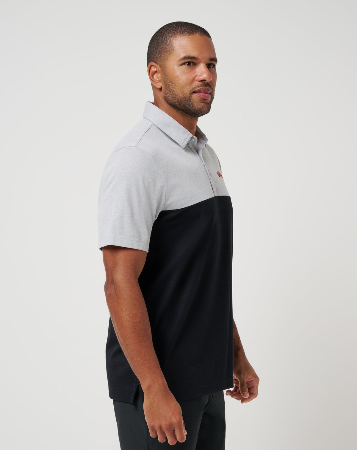 San Francisco Giants Home Run Leader Polo Heather Grey/Black | Travis Mathew Great Value