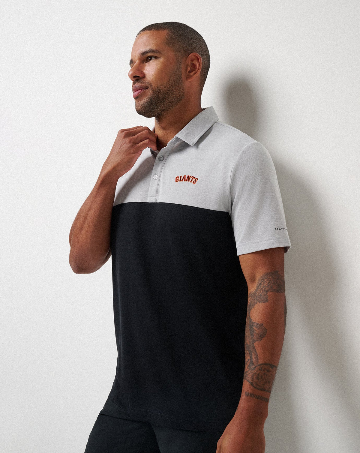 San Francisco Giants Home Run Leader Polo Heather Grey/Black | Travis Mathew Great Value