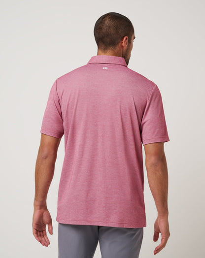 Atlanta Braves Playoff Pitch Polo Heather Red | Travis Mathew Great Value