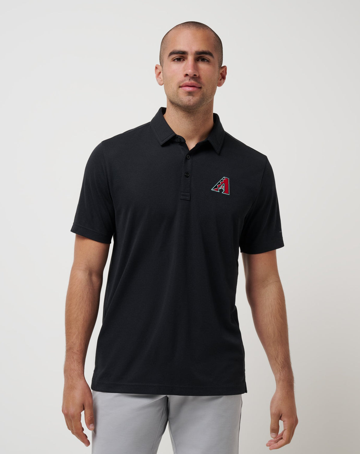 Arizona Diamondbacks Playoff Pitch Polo Black | Travis Mathew Discount