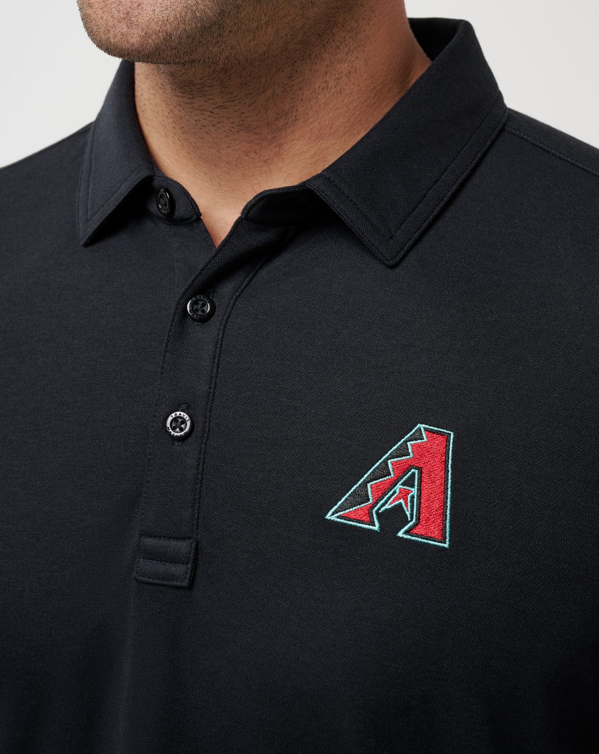 Arizona Diamondbacks Playoff Pitch Polo Black | Travis Mathew Discount