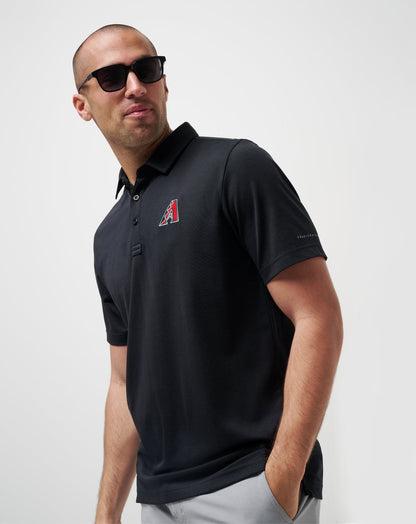 Arizona Diamondbacks Playoff Pitch Polo Black | Travis Mathew Discount