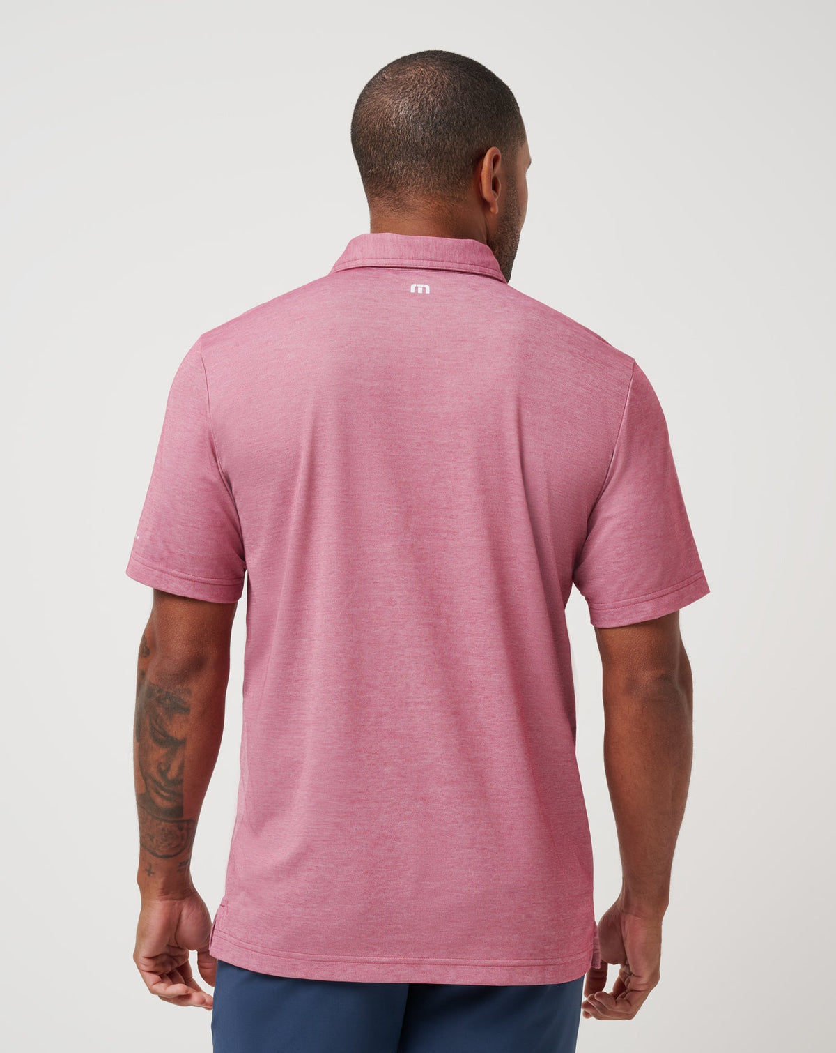 Los Angeles Angels Playoff Pitch Polo Heather Red | Travis Mathew Everyday