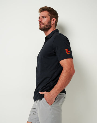 USC The Heater Polo Black | Travis Mathew Sale