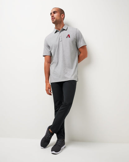 Arizona Diamondbacks The Zinna Polo Heather Grey | Travis Mathew New
