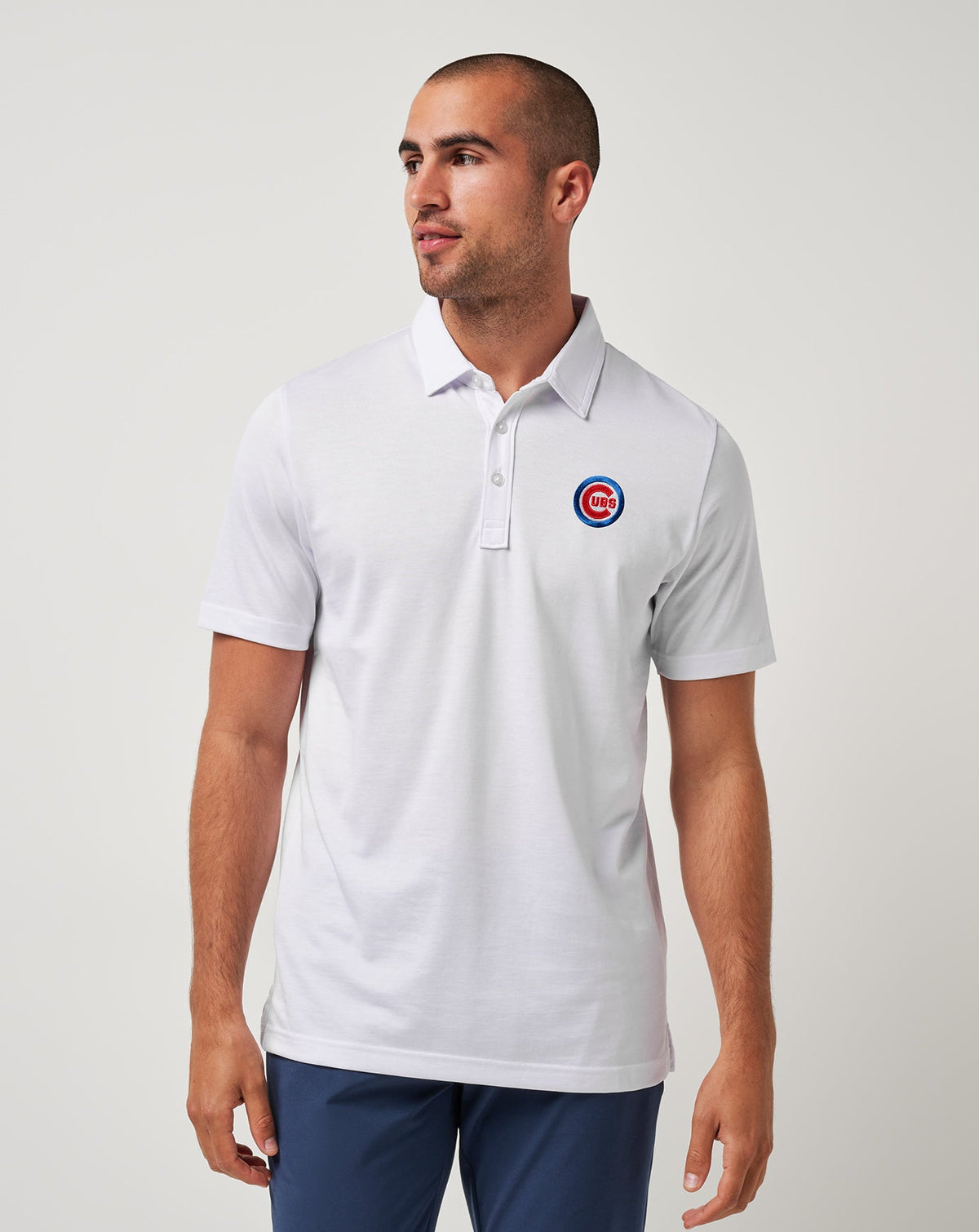 Chicago Cubs The Zinna Polo White | Travis Mathew Best Seller
