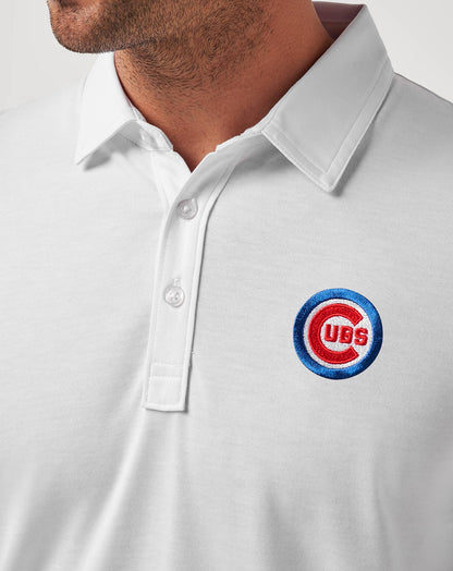 Chicago Cubs The Zinna Polo White | Travis Mathew Best Seller