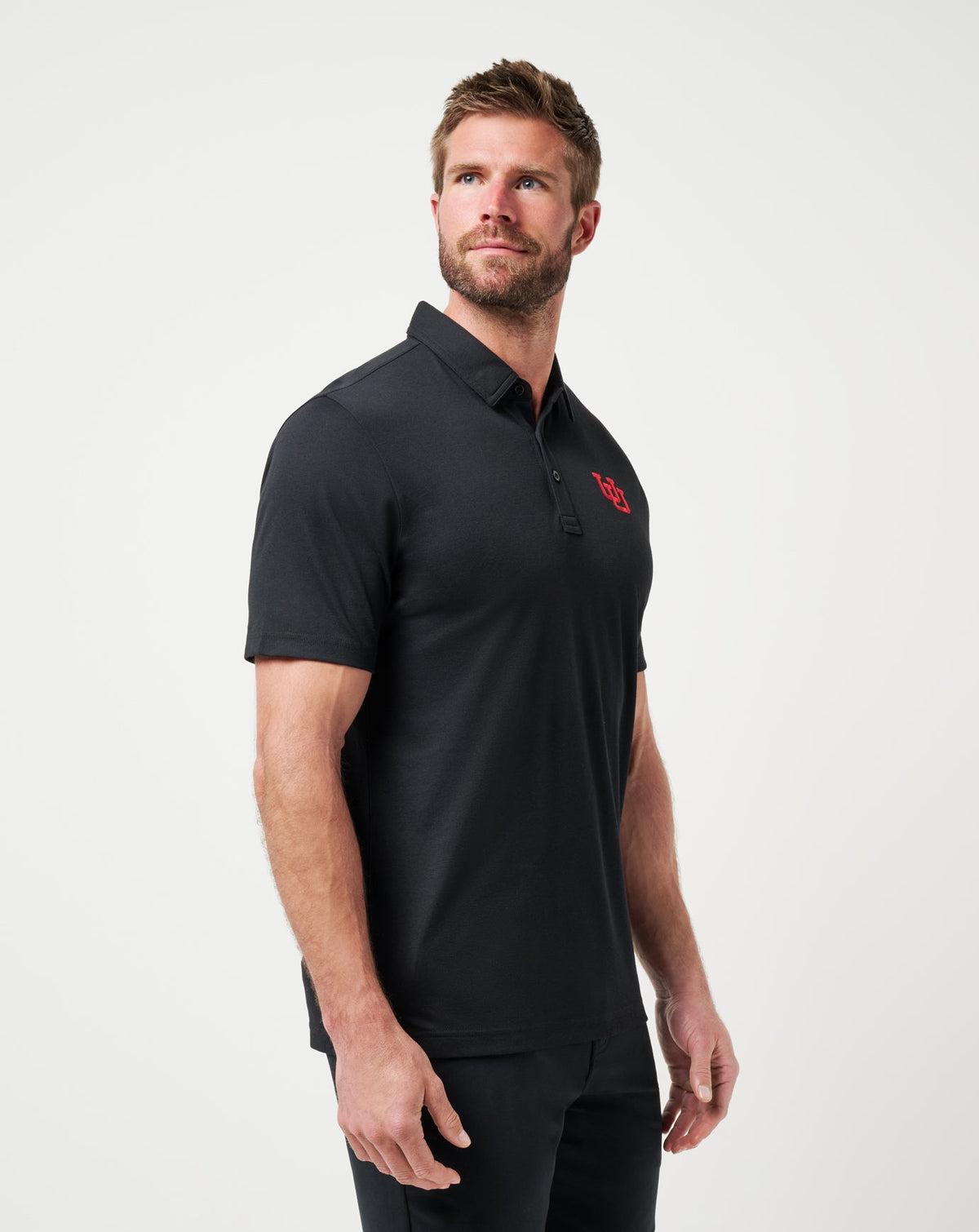 Utah School Pride Polo Black | Travis Mathew Top Pick