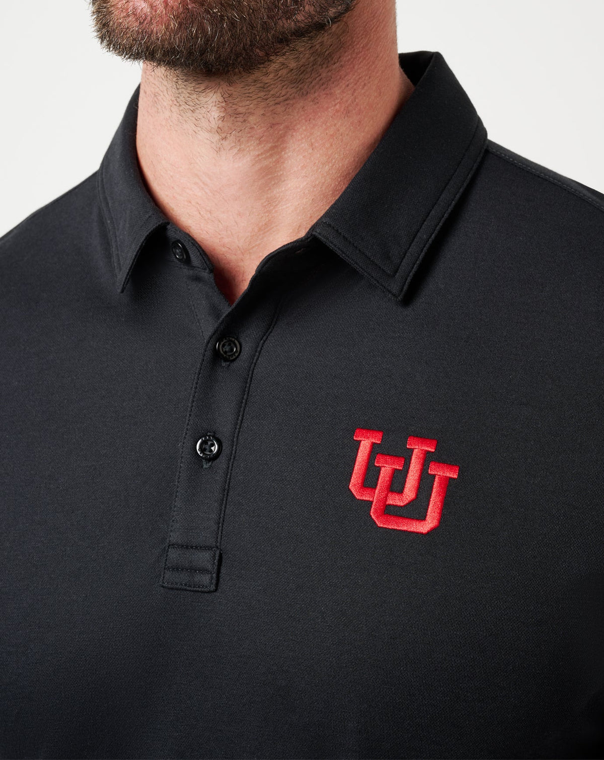 Utah School Pride Polo Black | Travis Mathew Top Pick