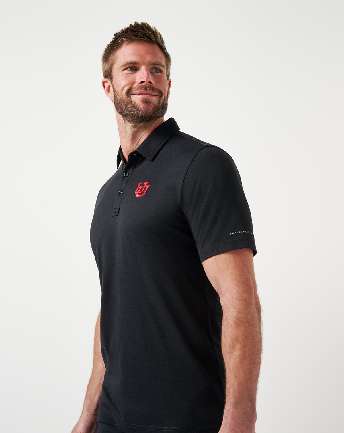 Utah School Pride Polo Black | Travis Mathew Top Pick