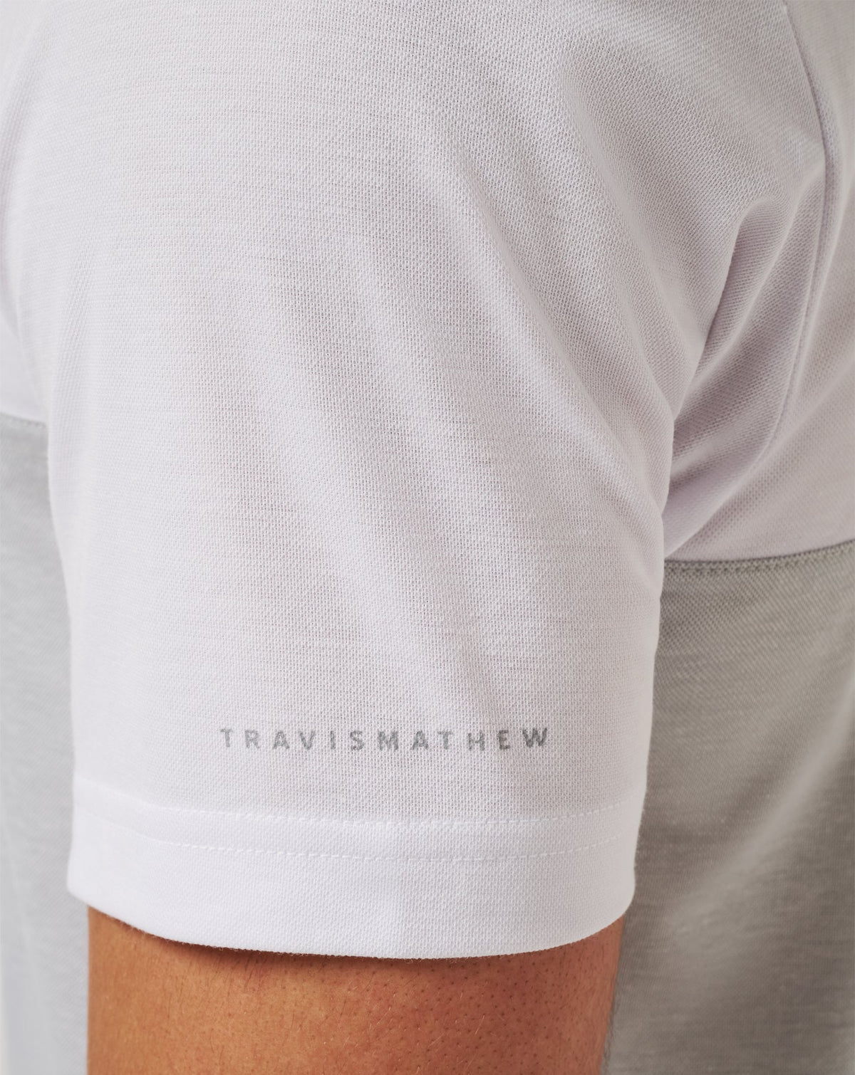 Alabama Drop Back Polo White/Heather Grey | Travis Mathew New
