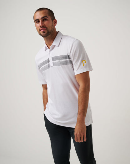 Pittsburgh Pirates Top Recruit Polo White | Travis Mathew Customer Favorite